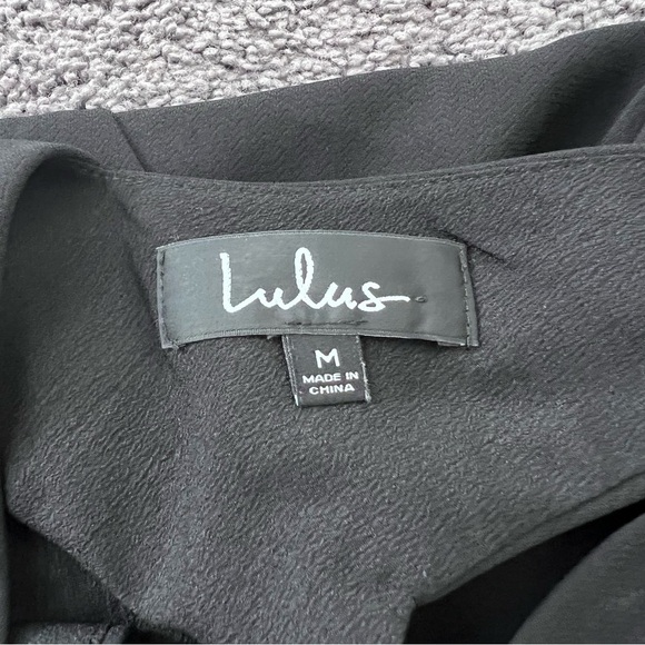 Lulus black cross back tank Medium - Picture 4 of 7